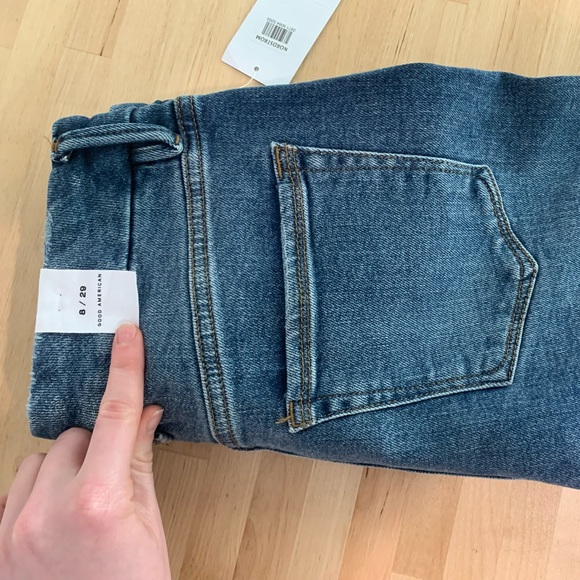 COPY - Good American wide leg jeans, color “indigo” - Picture 3 of 6